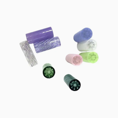Custom Smoking Accessories Diamond Clear Smoking Rip Tip 9 Holes Glass Filter Tips