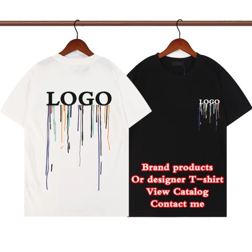 Cotton Hip-hop Street Luxury Famous Brand Designer T-shirts Men's T-shirts