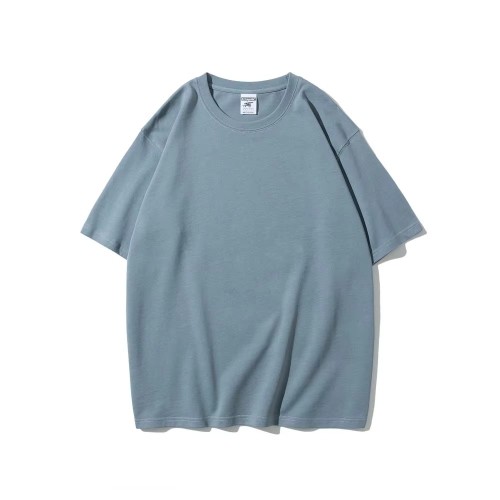 Custom Logo Unisex 280gsm Heavy Weight Plain Cotton T-shirt Overisezed Solid Tee Shirts Design Your Brand