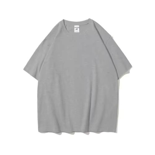 Custom Logo Unisex 280gsm Heavy Weight Plain Cotton T-shirt Overisezed Solid Tee Shirts Design Your Brand