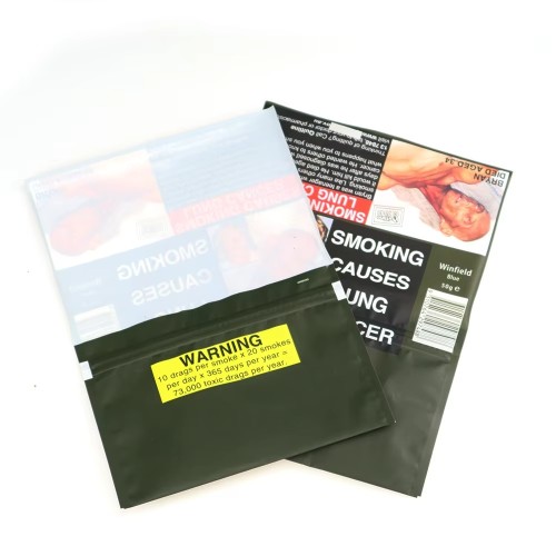 Custom Printed Logo Plastic Tobacco Storage Packaging Pouch Bags Suppliers