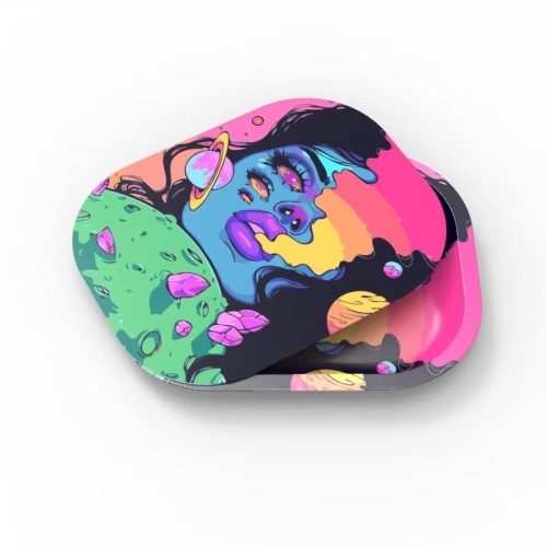 Tray Soft Magnetic Lid Cute Cartoon Design Spill-Proof Small Storage Tray Home Travel Packaging