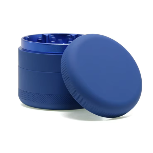 Custom Logo 4 Layers Coating Matte Aluminum Alloy Rubber Herb Grinder Silicone Paint Tobacco Grinders