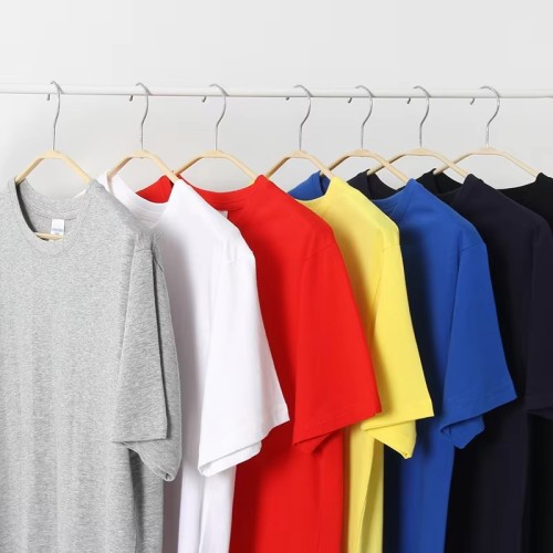 Custom Printed Brand Logo 100% Cotton T-shirt Wholesale Men's Embroidered Tee Tshirt