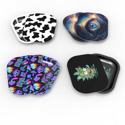 Tray Soft Magnetic Lid Cute Cartoon Design Spill-Proof Small Storage Tray Home Travel Packaging