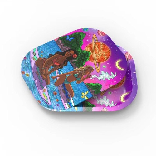 Tray Soft Magnetic Lid Cute Cartoon Design Spill-Proof Small Storage Tray Home Travel Packaging