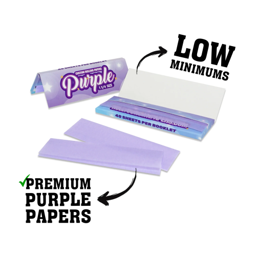 Custom Purple Rolling Paper