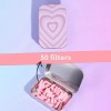 New Arrival 7 in 1 Portable Smoking Set Pink Color Printed Herb Grinder Tips Rolling Paper Machine