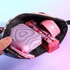 New Arrival 7 in 1 Portable Smoking Set Pink Color Printed Herb Grinder Tips Rolling Paper Machine