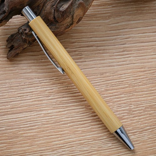JH Brand Eco Friendly Ballpoint Wood Pen Stylus Tip Bamboo Pens With Custom Logo