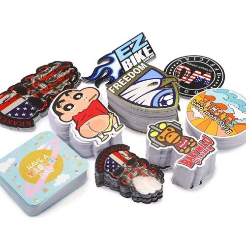 Custom LOGO Printing Die Cut Vinyl Stickers Customized Waterproof Cartoon Stickers Manufacturers Custom Stickers