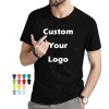 Wholesale Blank Plain t Shirt Custom Silk Screen Print Digital logo Brand Polyester Cotton