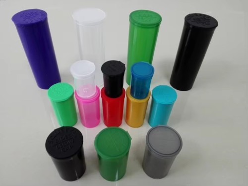 Smell Proof Child Resistant Custom Color Plastic Tubes Packaging Tubes pp Tube Pop Top Container