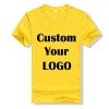 Wholesale Blank Plain t Shirt Custom Silk Screen Print Digital logo Brand Polyester Cotton