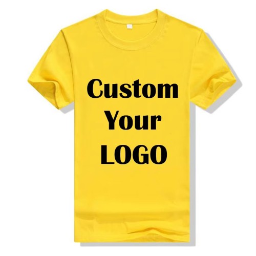 Wholesale Blank Plain t Shirt Custom Silk Screen Print Digital logo Brand Polyester Cotton