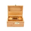Custom Logo Wooden Bamboo Box Wholesale Smoking Kit Set Herb Grinder Rolling Tray Tobacco Kit