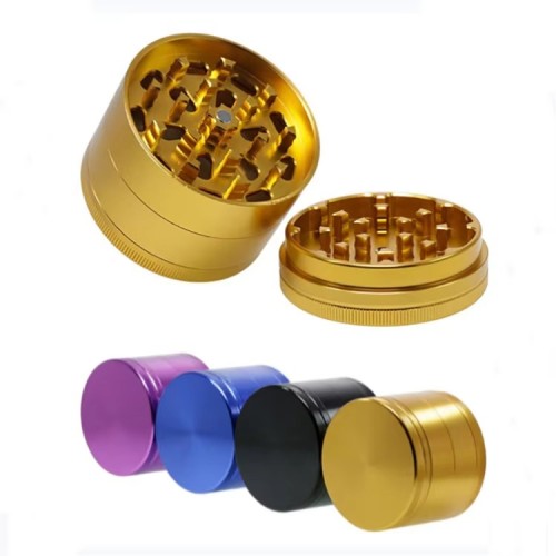 High Quality Diameter Herb Grinder Aluminum Metal Tobacco Grinder Custom Logo 4 Piece Metal Grinder