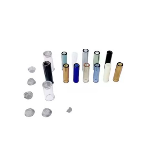 Different Shape clear Colorful Glass Filter Tips for Rolling Paper Cigar Pack