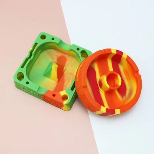 Manufacturers Supply Creative Silicone Ashtray Can Withstand High Temperature and Anti-drop Ashtray Personality Trend