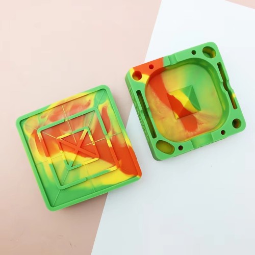 Manufacturers Supply Creative Silicone Ashtray Can Withstand High Temperature and Anti-drop Ashtray Personality Trend