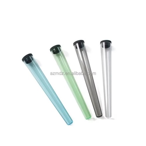 Wholesale High Quality Colorful Child Resistant Plastic Tube Empty Plastic Cartridge Pop Top Tube