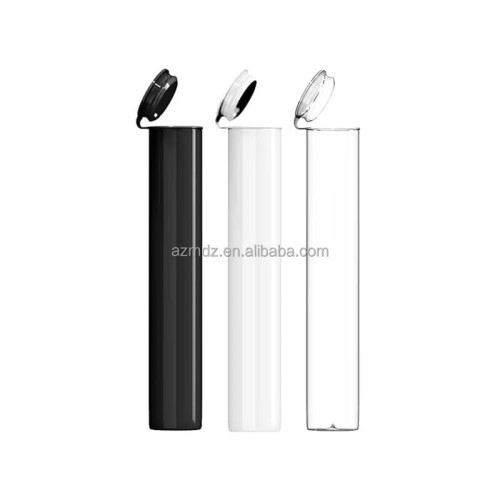 Wholesale High Quality Colorful Child Resistant Plastic Tube Empty Plastic Cartridge Pop Top Tube