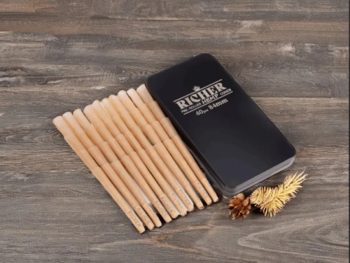 Custom Logo Pre Rolled Cone Rolling Paper Slow-Burning Smoking Accessories in All Sizes
