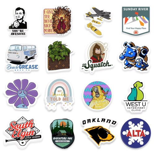 Custom Design Waterproof Die Cut Vinyl Printing Packaging Label Adhesive Stickers
