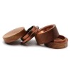 Hot Sale Wooden Herb Grinder High Quality Aluminum Alloy 4 Layers Wood Tobacco Grinder Custom logo
