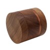 Hot Sale Wooden Herb Grinder High Quality Aluminum Alloy 4 Layers Wood Tobacco Grinder Custom logo