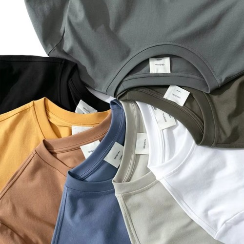 Custom logo Premium 200gsm 100% Cotton Jersey Oversized Tshirt Custom Your Brand Print t Shirt Plain Men t Shirts