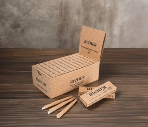 Custom Logo Pre Rolled Cone Rolling Paper Slow-Burning Smoking Accessories in All Sizes