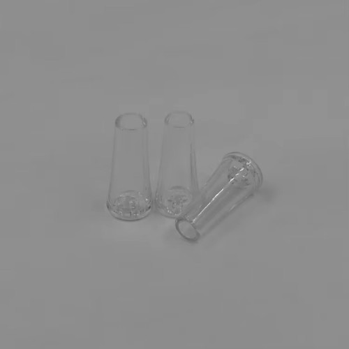 Customized Size Pre Rolled Glass Filter Cone Tips Conical Glass Tube