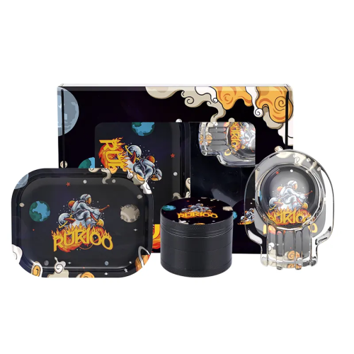 Hot Smoking Accessories Kit Custom Logo 5 in 1 OEM Portable Smoking Kit