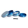 Customizable Logo 40mm Metal Zinc Alloy Herb Grinder Hot Selling 4-Layer Flat Tobacco Grinder Portable Smoke Grinder