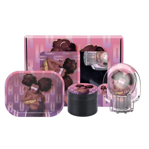 Hot Smoking Accessories Kit Custom Logo 5 in 1 OEM Portable Smoking Kit