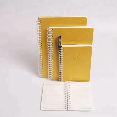 New Arrival Custom logo Notebook Journal Hard Cover A5 A6 Pu Leather Notepad