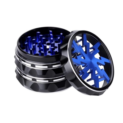 Black Metal Herb Grinder Custom Logo 63mm Spice Crusher Manufacturer China Metal Grinder