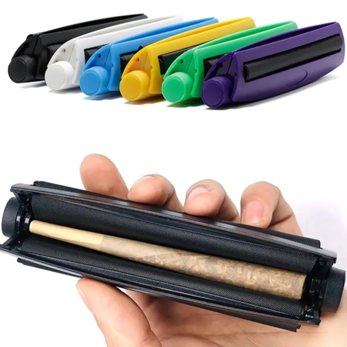 Wholesale Plastic Rolling Machine 108mm Custom LOGO Manual Hand Cigarette Roller Cheap Smoking Rolling Machine