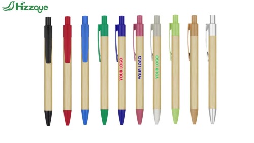 Custom Logo Recycled Wooden Bamboo Ballpoint Pens Personalized Promotional Wood Pens