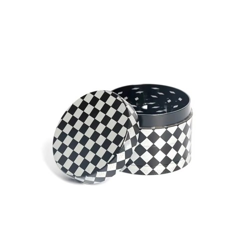 Customizable Logo 40mm Metal Zinc Alloy Herb Grinder Hot Selling 4-Layer Flat Tobacco Grinder Portable Smoke Grinder