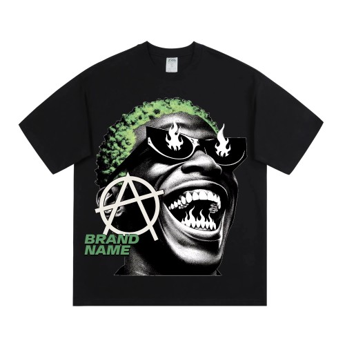 Custom Your want Brand Name T-shirt High Quality 250g 100%Cotton Shirts Wholesale Men's Tshirt