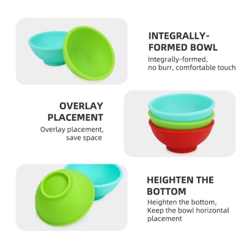 OEM Home & Garden Portable and Collapsible Silicone Mini Pinch Bowl