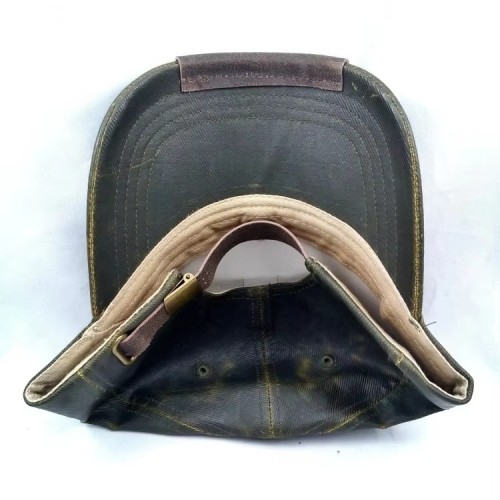 Custom Vintage Canvas Baseball Cap Wholesale Washed Leather Patch Sports Cap Blank Gorras
