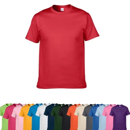 USA High Quality 100% Cotton Large and Tall Unisex Graphic T-Shirts Custom Logo Printed Men's Plus Size Tees