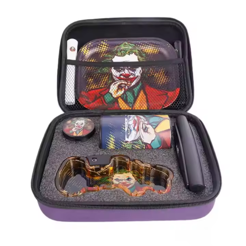 Wholesale New Design Tobacco Bag With Stash Jar Scale Plastic Roller Tube Smoking Accessories Kit