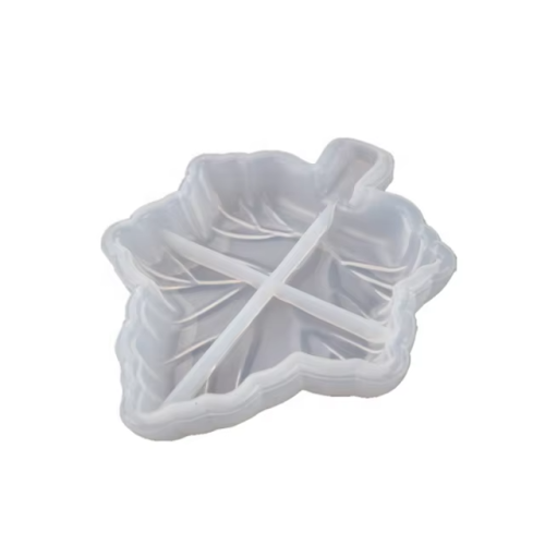 Customized Wholesale Small Size Diy Drop Resin Maple Leaf Ashtray Plate Mirror Resin Silicone Mold