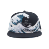 Cap S M L Size 3D Embroidery Gold Line Fitted Hat Flat Brim 6 Panel Heat Transfer Printing Pattern