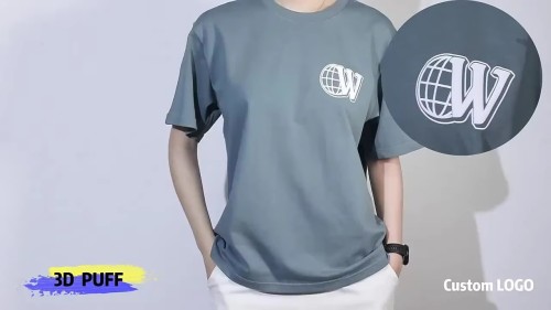 Wholesale Large-sized Unisex T Shirts Custom-made Digital Printed logo Brand 100%cotton Tshirts