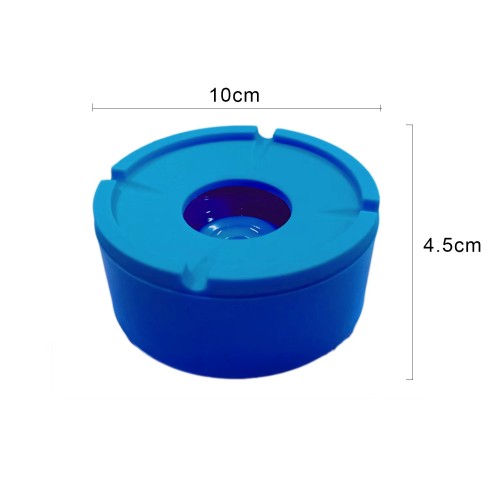 Smoking Accessories Car Indoor Rubber High Temperature Heat Resistant Round Silicone Ashtray